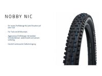 Велопокрышка Schwalbe NOBBY NIC Evolution Line 29 x 2.25, арт. 11654107, 67 EPI, 850 грамм, фолдинговая, компаунд ADDIX SpeedGrip, Super Ground, бескамерная технология TL Easy, цвет чёрный, ETRTO 57-622, давление макс. 3.70 Bar (max. 54psi) - вид 7 миниатюра