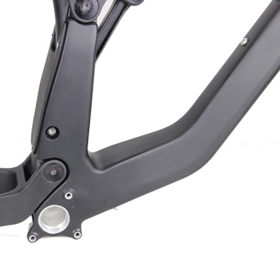 Карбоновая MTB Enduro рама с ходом 160 мм, размер L (20) + задний аммортизатор ROCKSHOX Shock Deluxe Nude RLC3 Debon Air Scott Genius 2018+, в комплекте задняя ось и рулевая колонка - вид 2 миниатюра