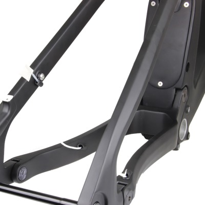 Карбоновая MTB Enduro рама с ходом 160 мм, размер L (20) + задний аммортизатор ROCKSHOX Shock Deluxe Nude RLC3 Debon Air Scott Genius 2018+, в комплекте задняя ось и рулевая колонка - вид 3 миниатюра
