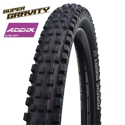 Велопокрышка Schwalbe MAGIC MARY Evolution Line 29 x 2.40, арт. 11654090.01, 67 EPI, 1280грамм, фолдинговая, компаунд ADDIX ULTRA Soft, Super Gravity, бескамерная технология TL Easy, цвет чёрный, ETRTO 65-622, давление max. 3.50 Bar (50psi) - вид 1 миниатюра