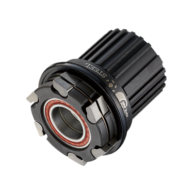 Втулка Bitex BX402R28H-12-148STBK_ShMS BOOST для MTB с барабаном Shimano Micro Spline 12s, задняя, под сквозную ось 12 мм, ширина 148 мм, стальная ось-адаптер, дисковый тормоз на 6 болтов, 28 спиц, 4 промподшипника (6902*3+6802*1), Чёрный цвет, 283±5 грам - вид 1 миниатюра