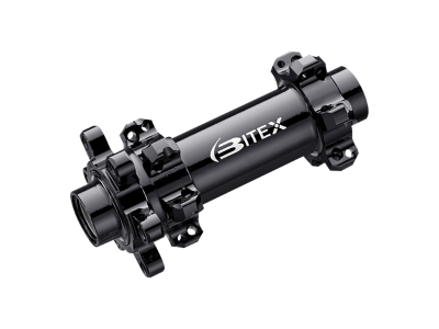 Втулка Bitex BX306FG24H-M9-100BK для GRAVEL, передняя, под эксцентриковый зажим M9, ширина 100 мм, дисковый тормоз на 6 болтов, 24 спицы, 2 промподшипника 6803, Чёрный цвет, 109±5 грамм