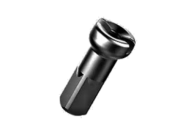 Ниппель латунный Pillar Standard Nipple PB14 FG2.3, 14G x 14 mm, 0.95 грамма, чёрный, арт. NBK430014 - вид 1 миниатюра