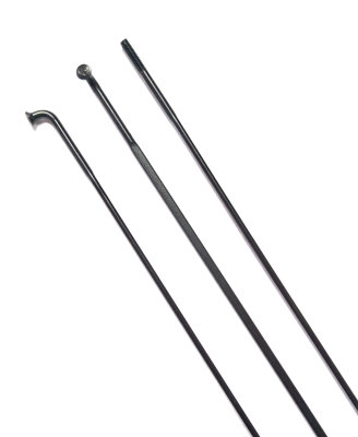 Спица аэродинамическая Pillar PSR AERO 1423, 14G, 240 mm, J-bend, чёрная, арт. SSDPRA0142300052400 - вид 1 миниатюра