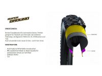 Велопокрышка Schwalbe NOBBY NIC Evolution Line 27.5 x 2.40, арт. 11654206.01, 67 EPI, 812 грамм, фолдинговая, компаунд ADDIX SpeedGrip, Super Ground, бескамерная технология TL Easy, цвет Bronze Sidewall, ETRTO 62-584, давление макс. 3.50 Bar (max. 50 psi) - вид 3 миниатюра