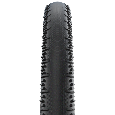 Велопокрышка Schwalbe G-ONE RS Evolution Line 28 x 1.50, арт. 11654390, 67 EPI, 445 грамм, фолдинговая, компаунд ADDIX Race, Super Race, V-Guard, бескамерная технология TL Easy, цвет Transparent Sidewall, ETRTO 40-622, давление 4.50 Bar (65 psi) - вид 1 миниатюра