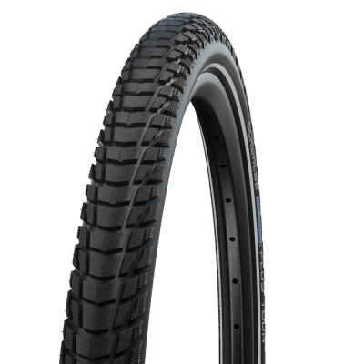 Велопокрышка Schwalbe MARATHON PLUS TOUR Perfomance Line 26 x 2.00, арт. 11159358, 67 EPI, 1065 грамм, проволочный корд, компаунд ADDIX, SmartGuard, камерная, цвет Чёрная, ETRTO 50-559, давление 2.50 - 4.50 Bar (35 - 65 psi)