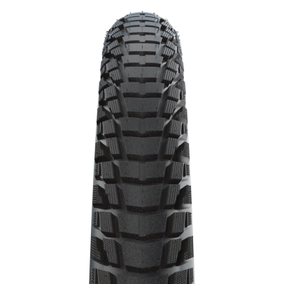 Велопокрышка Schwalbe MARATHON PLUS TOUR Perfomance Line 27.5 x 2.15, арт. 11159360, 67 EPI, 1260 грамм, проволочный корд, компаунд ADDIX E, Smart DualGuard, камерная, цвет Чёрная, ETRTO 55-584, давление 2.00 - 4.00 Bar (30 - 55psi) - вид 1 миниатюра