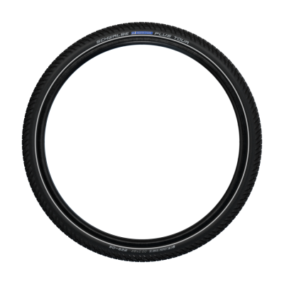 Велопокрышка Schwalbe MARATHON PLUS TOUR Perfomance Line 27.5 x 2.15, арт. 11159360, 67 EPI, 1260 грамм, проволочный корд, компаунд ADDIX E, Smart DualGuard, камерная, цвет Чёрная, ETRTO 55-584, давление 2.00 - 4.00 Bar (30 - 55psi) - вид 2 миниатюра