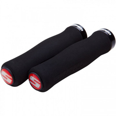 Грипсы SRAM Locking Grips Contour Foam чёрные с чёрными кольцевыми зажимами, арт. 00.7915.068.060 - вид 1 миниатюра