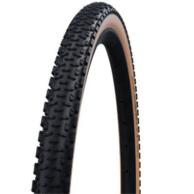 Велопокрышка Schwalbe G-ONE ULTRABITE Performance Line 28 x 1.70, арт. 11654360, 67 EPI, 610 грамм, фолдинговая, компаунд ADDIX, RaceGuard, бескамерная технология TL Easy, цвет Bronze Sidewall, ETRTO 45-622, давление max. 4.00 Bar (max. 55psi) - вид 1 миниатюра