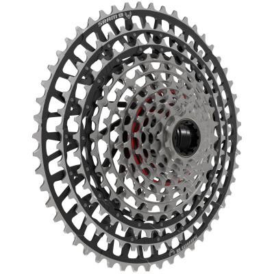 Группсэт SRAM XX SL(Супер Лёгкий) Eagle Transmission Groupset - AXS, T-Type, D1 с измерителем мощности, линия цепи 55мм, 12 скоростная, 10-52 зуба, передняя звезда 34 зуба, шатуны 175мм, чёрный - вид 4 миниатюра