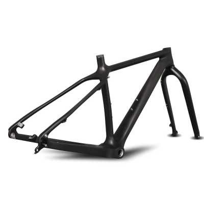 Карбоновая рама Ican SN05 для фэтбайка, Размер XL (22), размер колес до 27,5x4,5 в комплекте задняя ось, рулевая колонка Neco H373 - вид 7 миниатюра