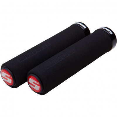 Грипсы SRAM Locking Grips Foam чёрные с чёрными кольцевыми зажимами, арт. 00.7915.068.010 - вид 1 миниатюра