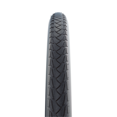 Велопокрышка Schwalbe MARATHON PLUS WHEELCHAIR Evolution Line 24 x 1.00 арт. 10282440.02, 67 EPI, 500 грамм, проволочный корд, компаунд Black N Roll, SmartGuard, камерная, цвет Black-Reflex, ETRTO 25-540, давление 6.0-10.0 Bar (85-145 psi) - вид 1 миниатюра