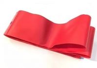 Нейлоновая лента для фэтбайка / fatbike на обод 24, красная, 65 мм, 45 грамм - вид 1 миниатюра