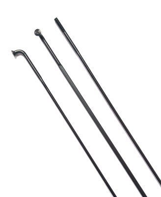 Спица аэродинамическая Pillar PSR AERO 1423, 14G, 304 mm, J-bend, чёрная, арт. SSDPRA0142300053040 - вид 1 миниатюра