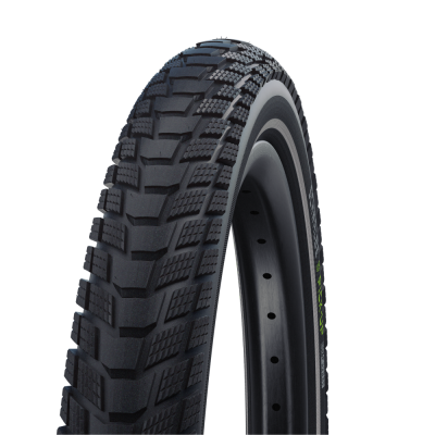 Велопокрышка Schwalbe PICK-UP Performance Line 18 x 2.15, арт. 11159681, 2x67 EPI, 680 грамм, проволочный корд, компаунд Addix E, Super Defense, камерная, цвет Black-Reflex, ETRTO 55-355, давление 2.5-4.5 Bar (40-70 psi) - вид 1 миниатюра