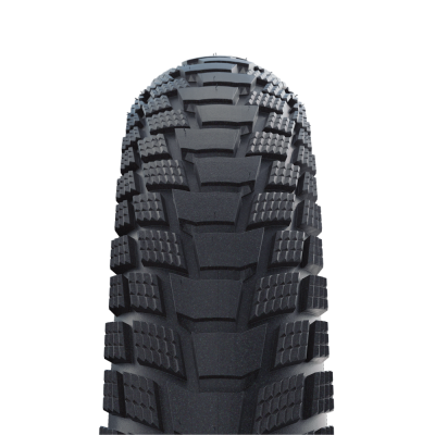 Велопокрышка Schwalbe PICK-UP Performance Line 18 x 2.15, арт. 11159681, 2x67 EPI, 680 грамм, проволочный корд, компаунд Addix E, Super Defense, камерная, цвет Black-Reflex, ETRTO 55-355, давление 2.5-4.5 Bar (40-70 psi) - вид 1 миниатюра