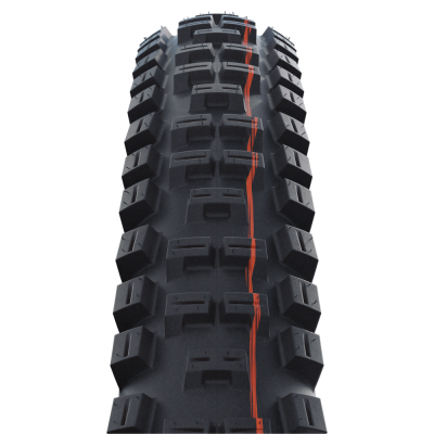 Велопокрышка Schwalbe BIG BETTY Performance Line 29 x 2.40, арт. 11654529, 67 EPI, 1210 грамм, фолдинговая, компаунд ADDIX , Performance, бескамерная Tubeless, цвет Black, ETRTO 62-622, макс. давление 3.50 Bar (max. 50psi) - вид 1 миниатюра