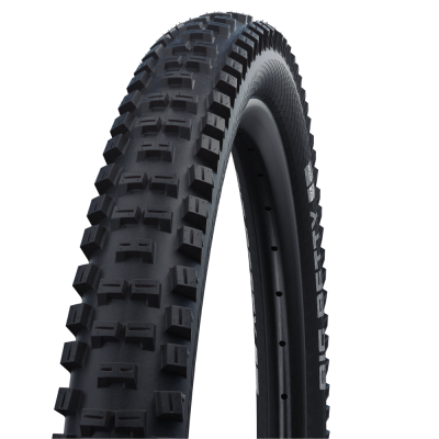 Велопокрышка Schwalbe BIG BETTY Performance Line 29 x 2.40, арт. 11654529, 67 EPI, 1210 грамм, фолдинговая, компаунд ADDIX , Performance, бескамерная Tubeless, цвет Black, ETRTO 62-622, макс. давление 3.50 Bar (max. 50psi) - вид 1 миниатюра