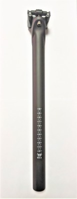 Карбоновый подседельный штырь ALEXBIKES, диаметр 31.6 мм, длина 400 мм, вес 240±10g, цвет UD matte finish Чёрный матовый, смещение (offset) 0 mm, без декалей - вид 1 миниатюра