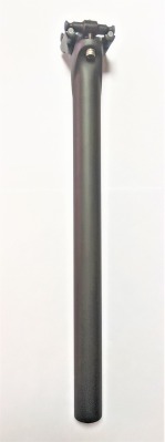 Карбоновый подседельный штырь ALEXBIKES, диаметр 31.6 мм, длина 400 мм, вес 240±10g, цвет UD matte finish Чёрный матовый, смещение (offset) 0 mm, без декалей - вид 3 миниатюра