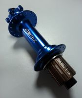 Втулка Bitex FB-MTR12-197Blue_ShimAL для фэтбайка с алюминиевым барабаном Shimano, задняя, под сквозную ось 12 мм, ширина 197 мм, дисковый тормоз на 6 болтов, 32 спицы, 4 промподшипника (6902*3+6802*1), синий цвет, 350±5 грамм