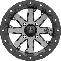 MSA M21 LOK Charcoal Tint, R14x7, 4x137  диск колесный с бедлоком для квадроциклов BRP Can-Am M21-04737 - вид 1 миниатюра