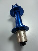Втулка Bitex FB-MTR12-197Blue_ShimST для фэтбайка со стальным барабаном Shimano, задняя, под сквозную ось 12 мм, ширина 197 мм, дисковый тормоз на 6 болтов, 32 спицы, 5 промподшипников (6902*3+6802*2), синий цвет, 425±5 грамм - вид 1 миниатюра
