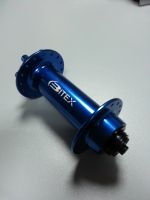Втулка Bitex FB-MTF-M9-150 для фэтбайка, передняя, под эксцентриковый зажим M9, ширина 150 мм, дисковый тормоз на 6 болтов, 32 спицы, 2 промподшипника 6804, синий цвет, 265 грамм
