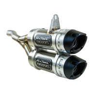 Глушитель двойной вертикальный RJWC KROSSFLOW 1187 для квадроцикла CAN-AM OUTLANDER 500 650 800 1000 G2 2012-2020 с отверстием для лямбда зонда - вид 1 миниатюра