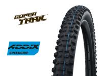 Велопокрышка Schwalbe HANS DAMPF Evolution Line 27.5 x 2.80, арт. 11601107.01, 50 EPI, 1190 грамм, фолдинговая, компаунд ADDIX SpeedGrip, Super Trail, бескамерная технология TL Easy, цвет чёрный, ETRTO 70-584, давление 1.20 - 2.60 Bar (17 - 38psi) - вид 1 миниатюра