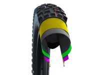 Велопокрышка Schwalbe BIG BETTY Evolution Line 27.5 x 2.40, арт. 11654151, 50 EPI, 1140 грамм, фолдинговая, компаунд ADDIX Soft, Super Trail, бескамерная технология TL Easy, цвет Black, ETRTO 62-584, макс. давление max. 3.50 Bar (max. 50psi) - вид 5 миниатюра