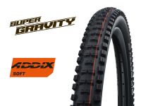 Велопокрышка Schwalbe BIG BETTY Evolution Line 27.5 x 2.60, арт. 11654156, 67 EPI, 1320 грамм, фолдинговая, компаунд ADDIX Soft, Super Gravity, бескамерная технология TL Easy, цвет Black, ETRTO 65-584, макс. давление 3.00 Bar (max. 45psi) - вид 1 миниатюра