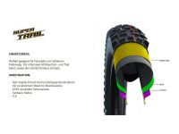 Велопокрышка Schwalbe BIG BETTY Evolution Line 27.5 x 2.60, арт. 11654157, 50 EPI, 1220 грамм, фолдинговая, компаунд ADDIX Soft, Super Trail, бескамерная технология TL Easy, цвет Black, ETRTO 65-584, макс. давление max. 3.00 Bar (max. 45psi), 2021 - вид 4 миниатюра