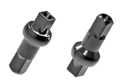 Ниппель латунный Pillar nipple DSN 14 FG2.3, 14G x 16 mm, 1.3 грамма, чёрный, арт. NBN420014 - вид 1 миниатюра