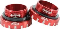 Каретка под интегрированный вал Hope Bottom Bracket Stainless, ширина 68/73/83/100/120 мм, для вала 30 мм, Красная, BBSS30R - вид 1 миниатюра