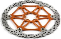 Тормозной диск вентилируемый HOPE V4 FLOATING VENTED DISC, 203MM, 6 болтов, Оранжевый, HBSP305:203:6C - вид 1 миниатюра