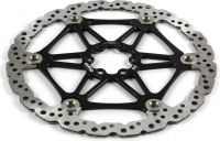 Тормозной диск вентилируемый HOPE V4 FLOATING VENTED DISC, 203MM, 6 болтов, Чёрный, HBSP305:203:6N - вид 1 миниатюра