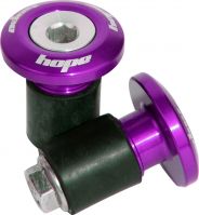 Заглушки для руля Hope Grip Doctor, Фиолетовые (комплект), GDOCPU - вид 1 миниатюра