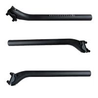 Карбоновый подседельный штырь ALEXBIKES, диаметр 31.6 mm, длина 350 мм, вес 210±10g, цвет 3K glossy finish Чёрный глянцевый, смещение(offset) 25 mm - вид 1 миниатюра