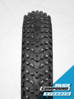 Велопокрышка для фэтбайка VeeTire SNOW AVALANCHE, B40607, 120 TPI, SC (Silica Compound), твёрдость 57, 26